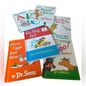 6 pc Dr Seuss book